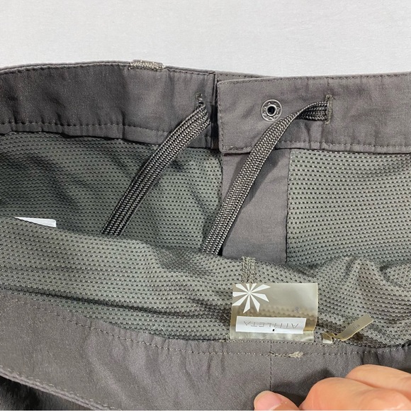 ATHLETA Dipper Mini Skort Golf Skirt pockets Drawstring waist 32 Olive c… - Picture 4 of 15